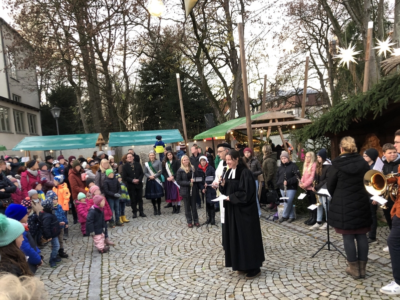 kumen. Andacht Eröffnung Christkindlmarkt 26.11.22