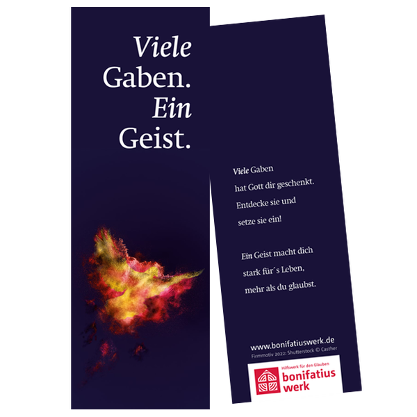 Lesezeichen Firmung Viele Gaben ein Geist