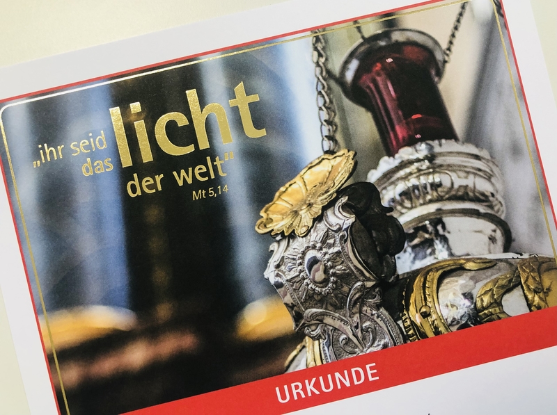 Urkunde Verabschiedung Minis